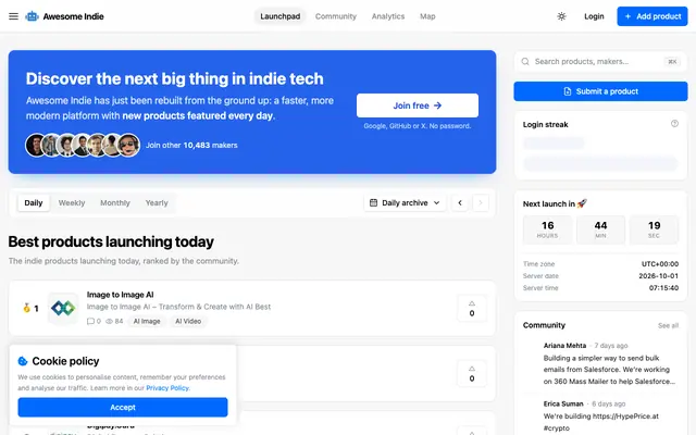 Screenshot of Outbid by Awesome Indie · Pay to stand above everybody else