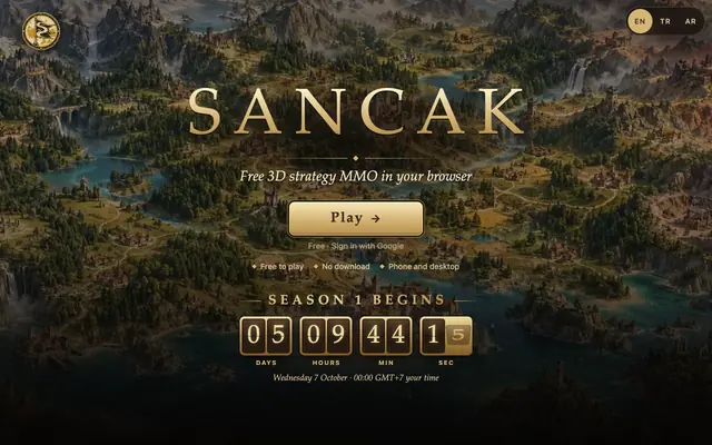 Screenshot of Sancak.lol — Halkını Seç. Sancağını Yükselt.