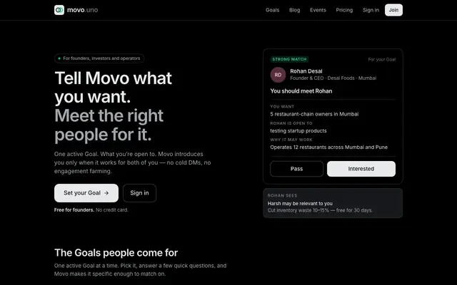 Screenshot of Movo
