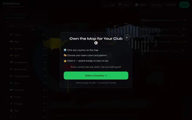Screenshot of OutbidFans — Competitive fan map game