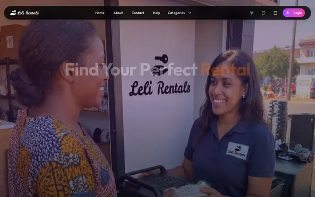Screenshot of Leli Rentals - Find Your Perfect Rental