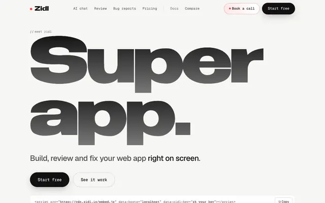 Screenshot of Zidl - Bug reports with the file, the steps, and the fix