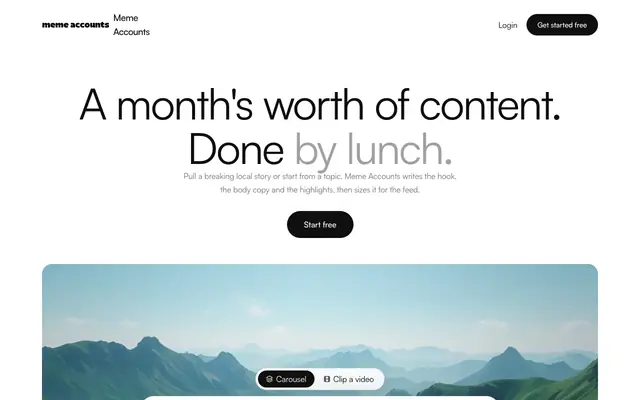 Screenshot of Meme Accounts | Meme Pages on Autopilot