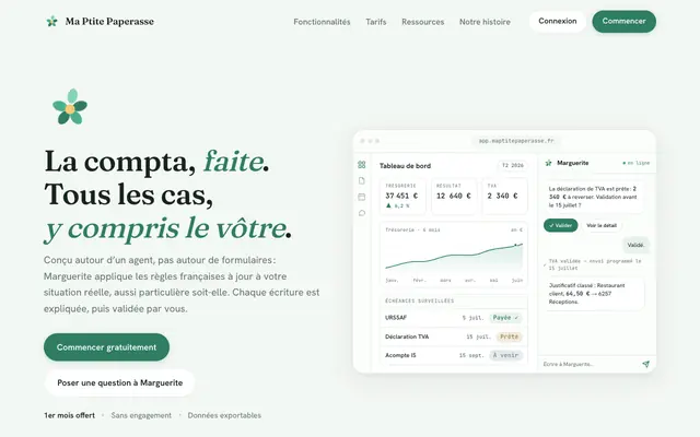 Screenshot of Ma Ptite Paperasse : le logiciel de comptabilité qui gère tous les cas