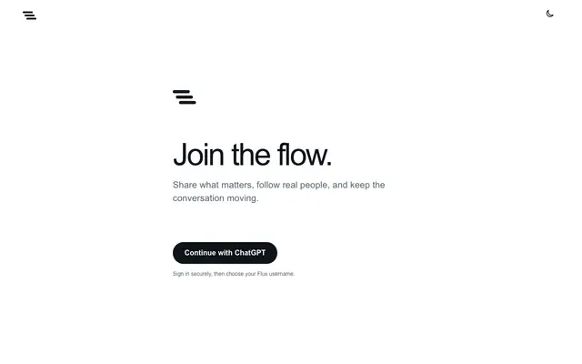 Screenshot of Flux