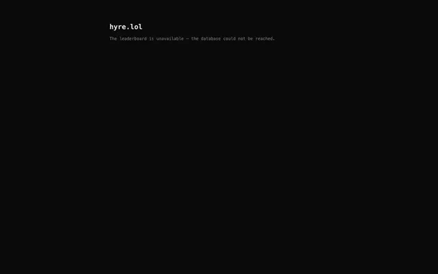 Screenshot of hyre.lol — pay to rank your job