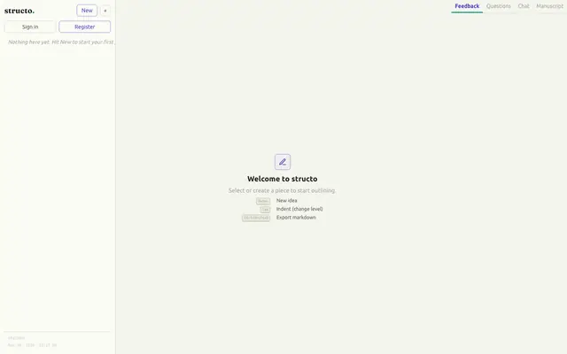 Screenshot of structo