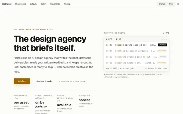 Screenshot of Halfpixel