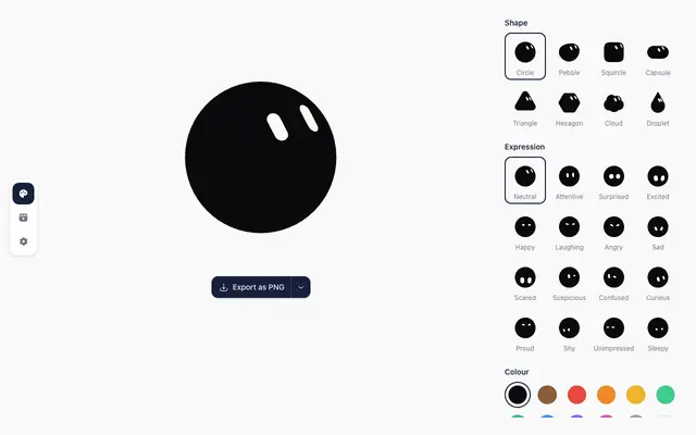 Screenshot of bloub — 动态 SVG 机器人头像生成器与动画工坊 | bloub.ygjc.cc