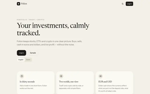 Screenshot of Folion