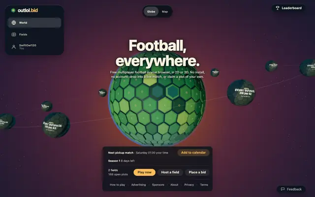 Screenshot of outlol.bid — The free Hype leaderboard