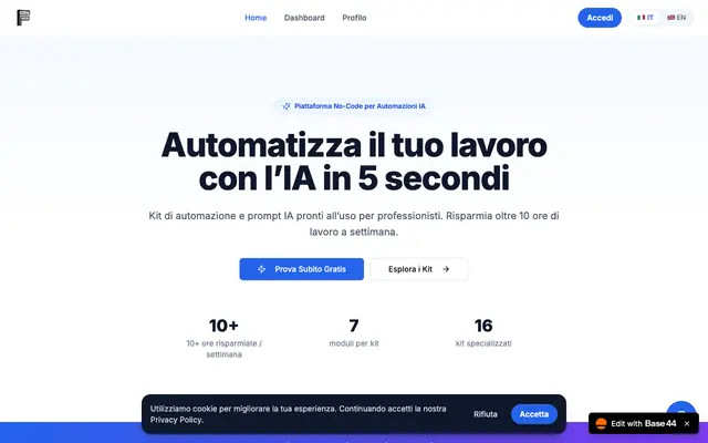 Screenshot of Base44 APP