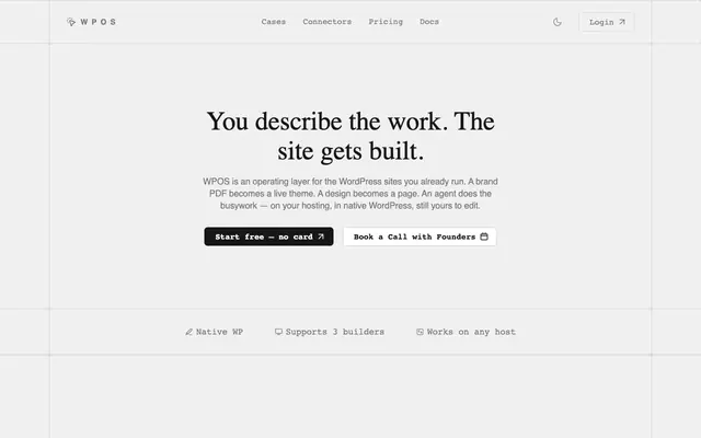Screenshot of Build & Run Client WordPress Sites With an AI Agent | WPOS