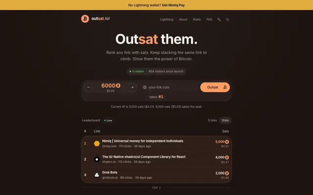 Screenshot of Outsat them.