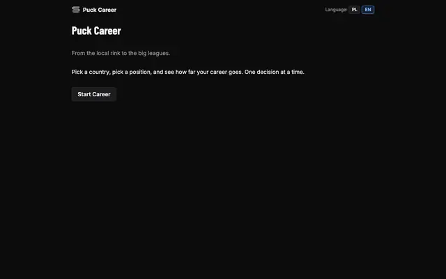 Screenshot of Puck Career