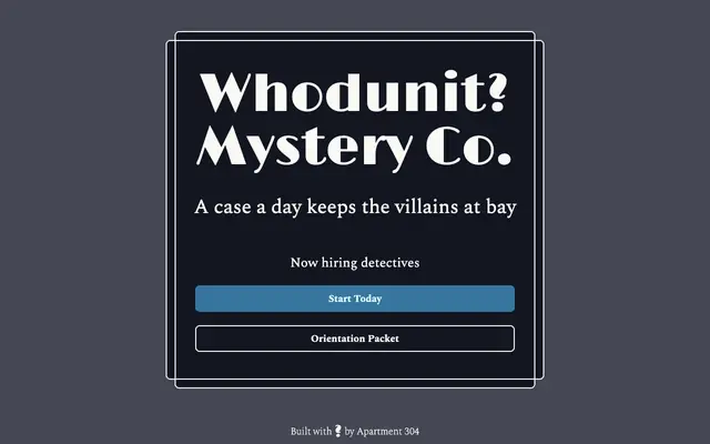 Screenshot of Whodunit?