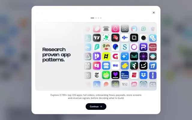Screenshot of ScreensDesign: App Design Library & UI Inspiration | iOS Examples