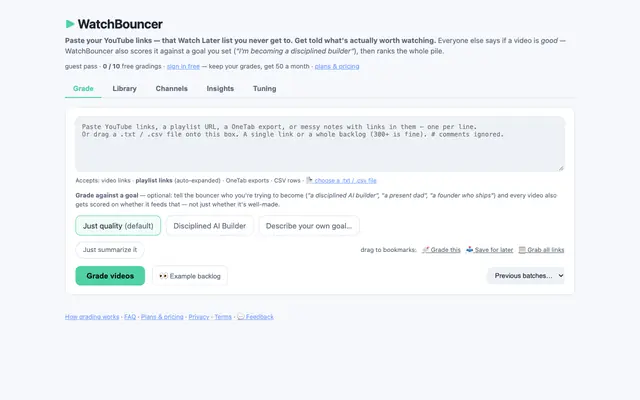 Screenshot of WatchBouncer — is it worth YOUR watch?