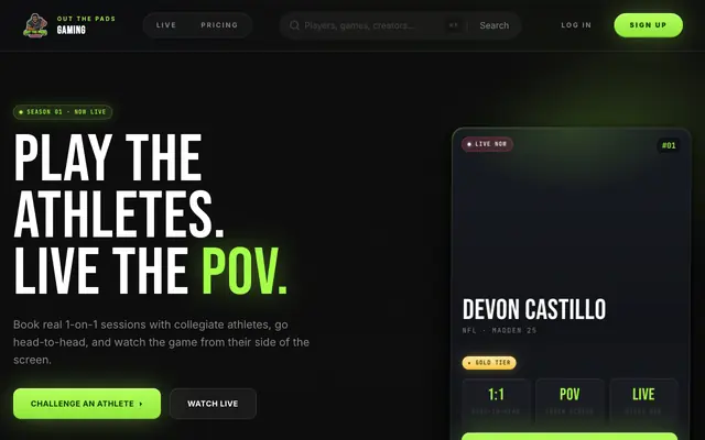 Screenshot of Out The Pads