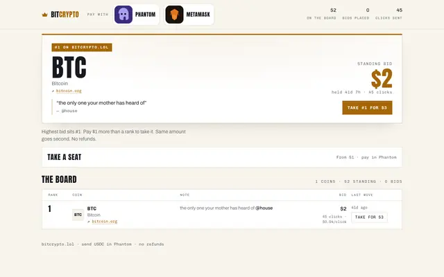 Screenshot of TopCrypto