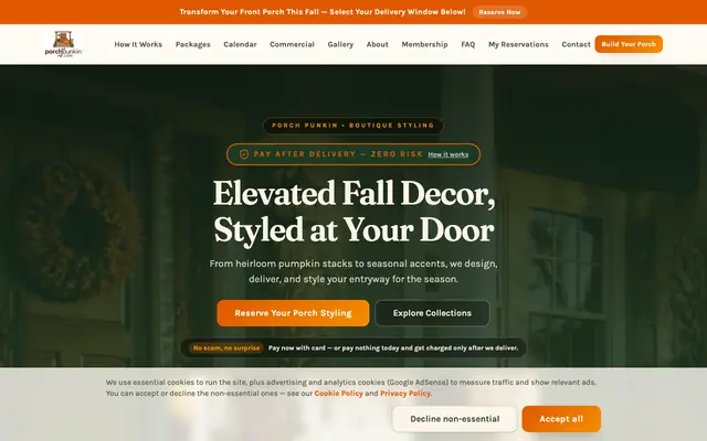Screenshot of Porch Punkin — Fall Porch Delivery OKC