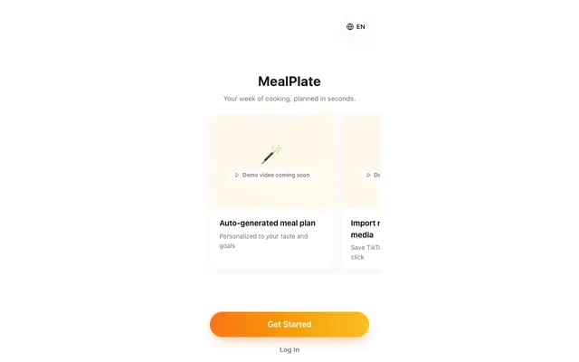 Screenshot of MealPlate – Easy Cooking Ideas & Your Personal Cookbook