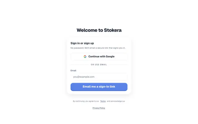 Screenshot of Stokera