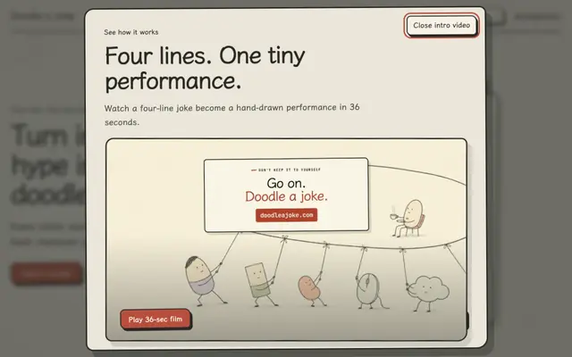 Screenshot of Doodle a Joke
