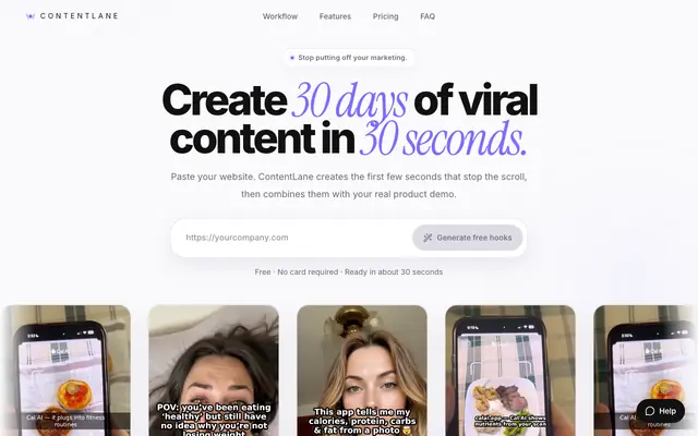 Screenshot of ContentLane