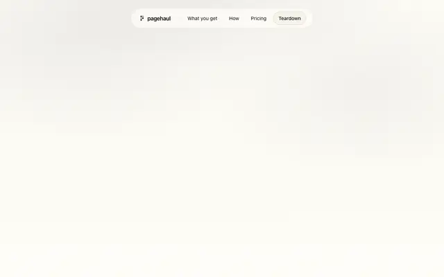 Screenshot of pagehaul, every asset on any page