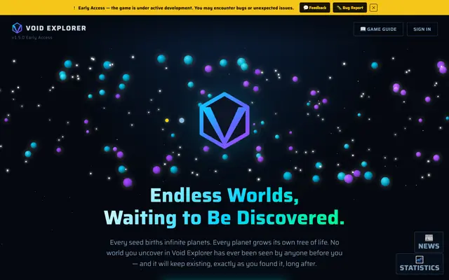 Screenshot of Void Explorer