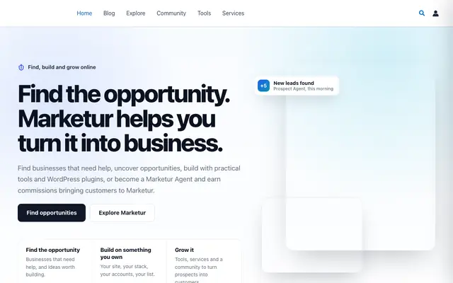 Screenshot of Marketur | Free Business Idea Reality Check