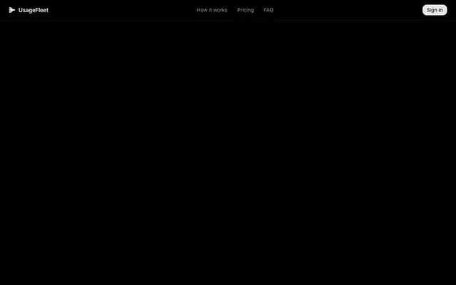 Screenshot of Coding agent usage tracker for your whole fleet — UsageFleet
